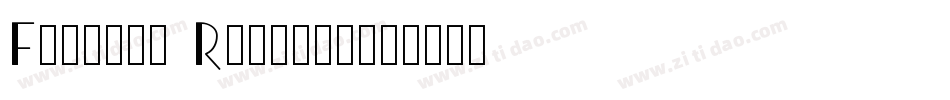 Fifties Regular字体转换